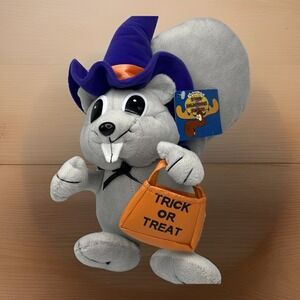 Rocky And Bullwinkle 1999 Plush Rocky Trick Or Treat Halloween RARE!